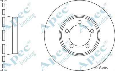 APEC BRAKING dsk2061 -  Тормозной диск